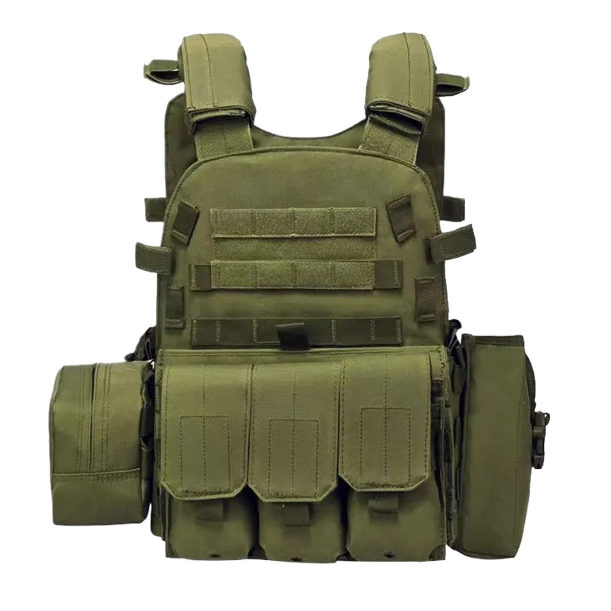 Generisch Youth Fishing Vest - Adjustable Multiple Pouches Protective Gear, Youth Airsoft Vest for Paintball, Enforcement Training, Outdoor Cosplay Costume, Role Play, Combat Battle Guard Use