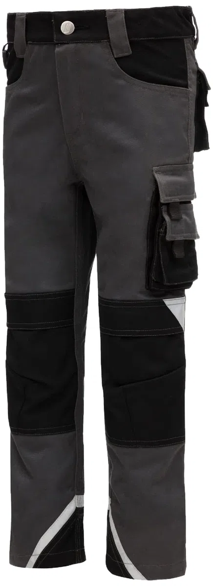 Nitras Motion TEX Kids 7612 Kinder-Outdoorhose - Arbeitshose lang - Garten-Hose mit Werkzeug-Taschen & Gummizug im Bund