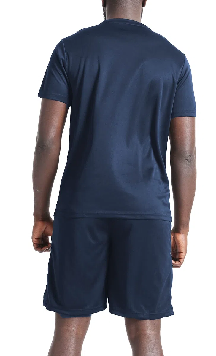 BUYJYA Herren-Trainingskleidung, athletische Shorts und Shirt-Set, 3er-Pack, für Basketball, Fußball, Training, Laufen, Fitnessstudio