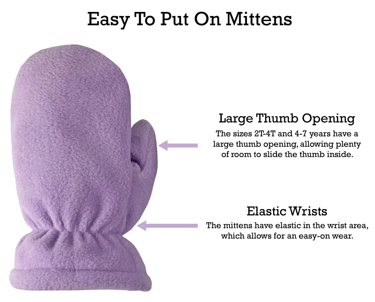 N'Ice Caps Girls Soft Sherpa Lined Micro Fleece Pilot Hat and Mitten Set