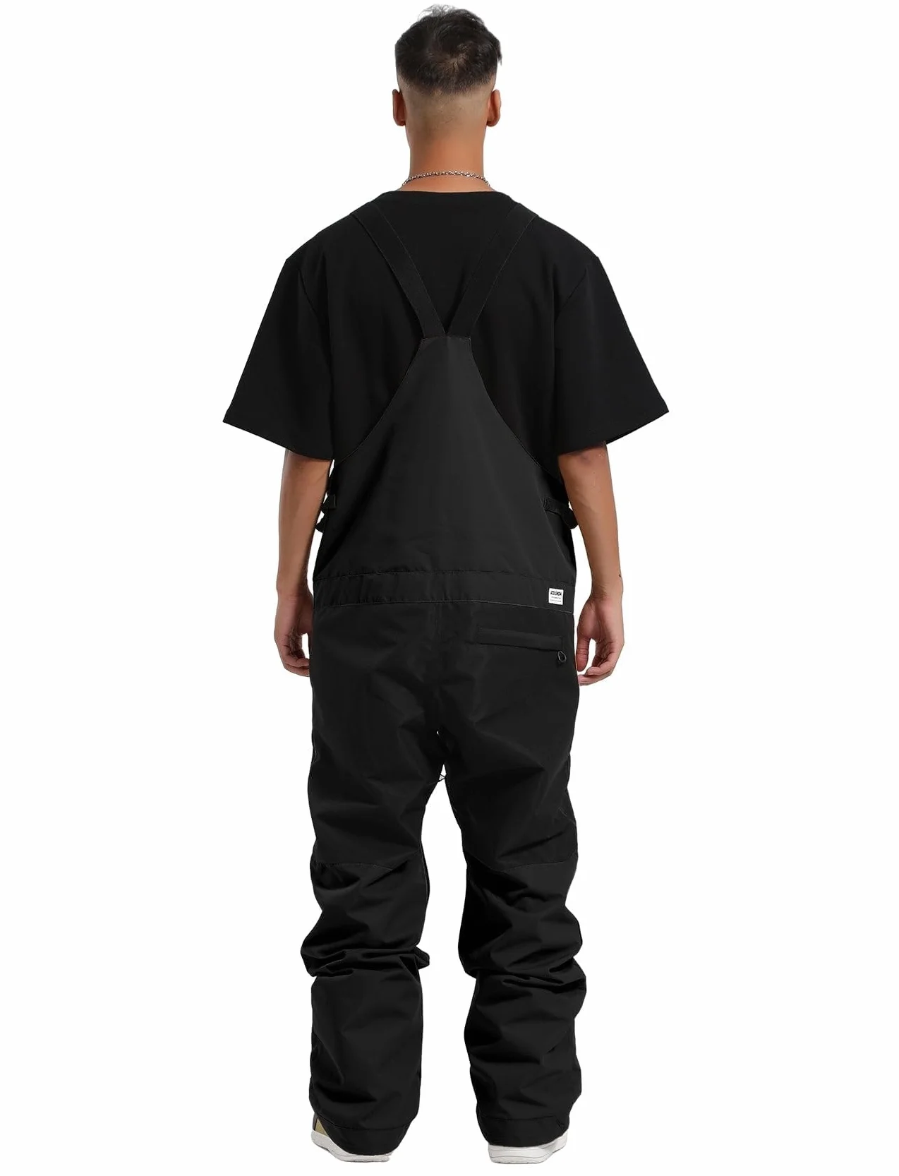 GSOU SNOW Herren Ski Bib Latzhose Skihose Snowboardhose - Multi Pockets Leicht Wasserdicht Winddicht Atmungsaktiv Warm