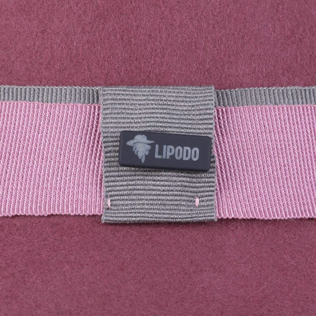 Lipodo Vantamo Pork Pie Wollhut Damen Handmade in Italy Mehrfarbiges Ripsband Rosa Hellblau Pink Damen Herbst Winter pink S (54-55 cm)