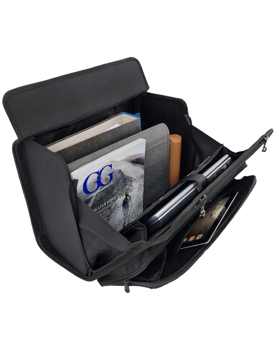 46216 Trolley Pilotenkoffer RPET Samar, Laptopkoffer mit arretierbarem Trolleysystem, 2 Zahlenschlössern, DIN A4 Einsteckfach, ca. 39 x 47 x 24 cm, Businesstrolley, anthrazit