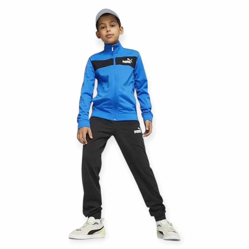 Puma Colourblock 687361-13 Trainingsanzug für Jungen, Blau