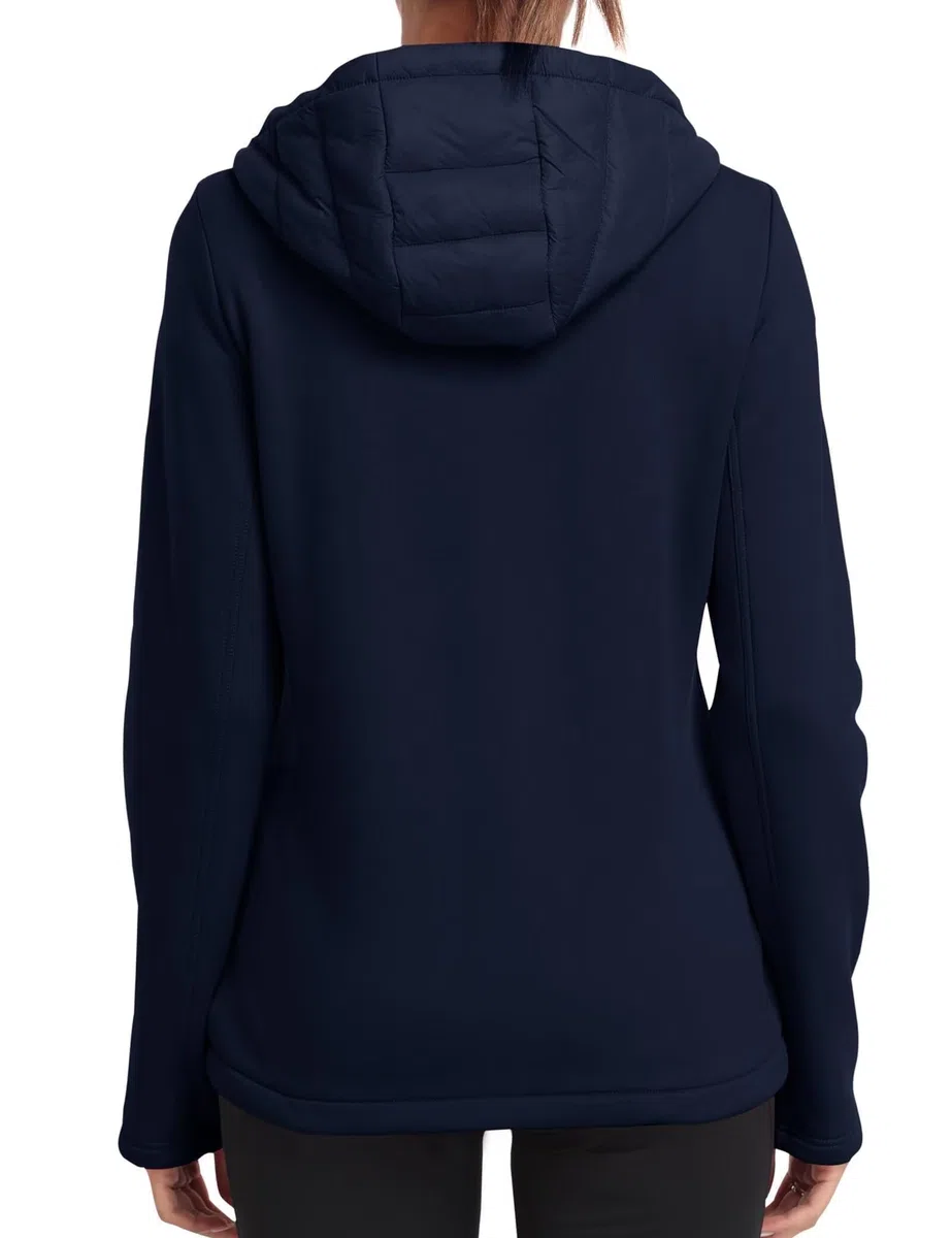 MoFiz Damen Fleecejacke Sportjacke Wanderjacke Outdoorjacke Running Winter Atmungsaktiv Jacke Hybridjacke Freizeitjacke