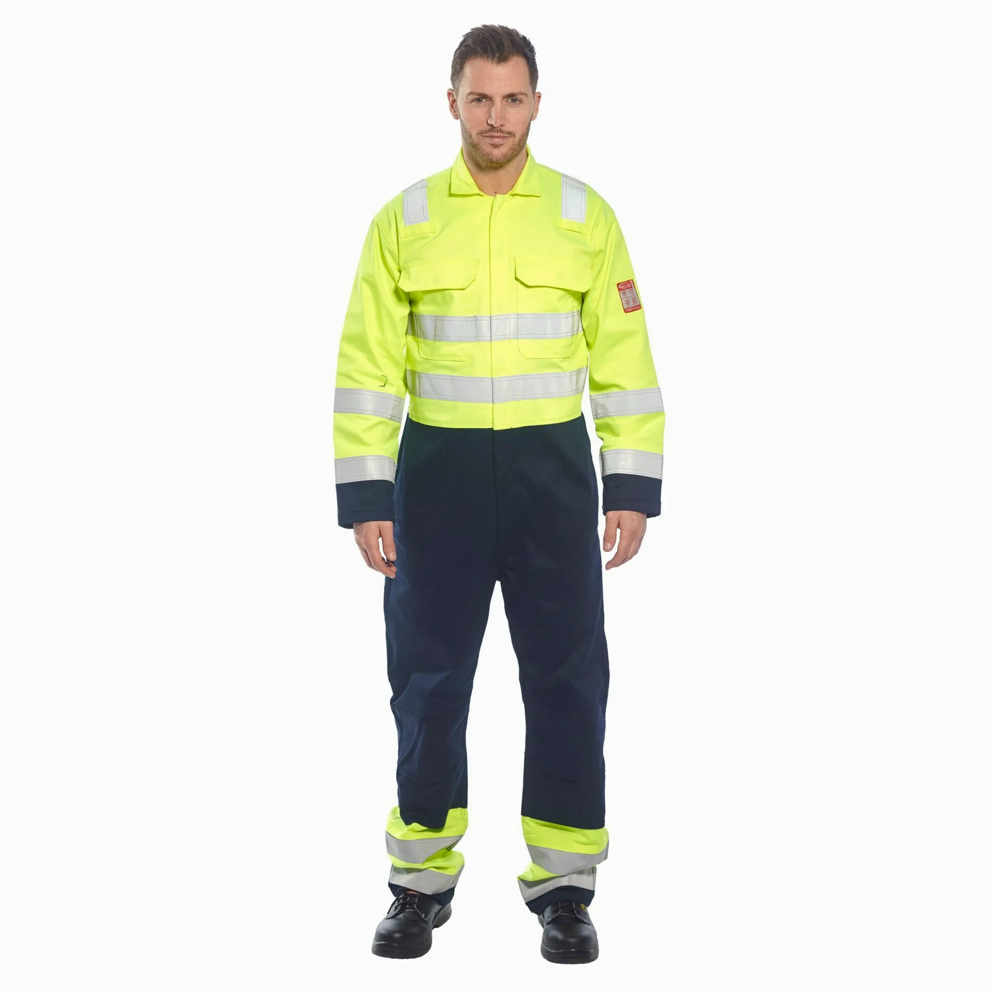 Portwest Workwear Hi-Vis Anti-Static Bizflame Pro Coverall - BIZ7 - EU / UK