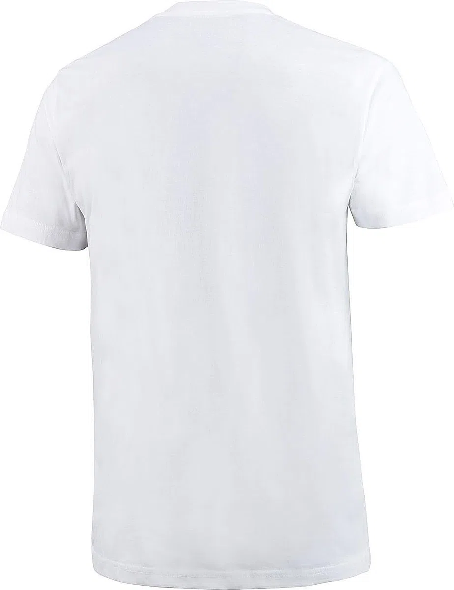 Otto Kern T Shirt Herren im 5er Pack, 5x Kurzarm-Shirts mit V-Ausschnitt, atmungsaktive T-Shirts Herren Schwarz und Weiß aus 100% Baumwolle, Weiß, Gr. L