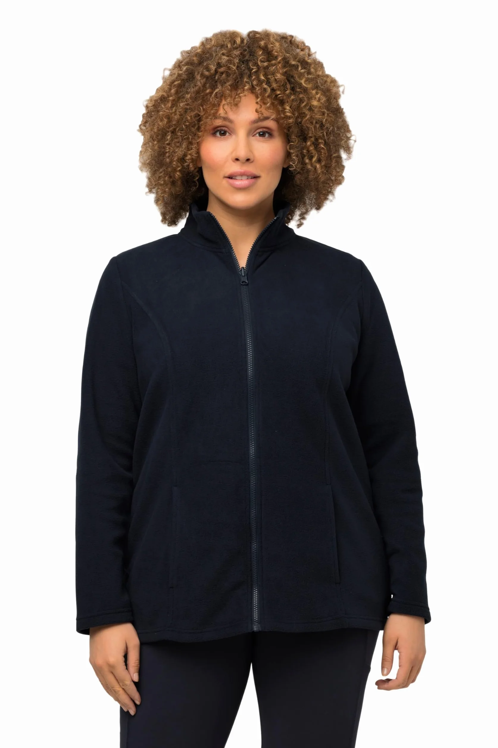 Ulla Popken Damen große Größen Übergrößen Plus Size Fleecejacke, Baukastensystem, Innenjacke, recycelt 796970