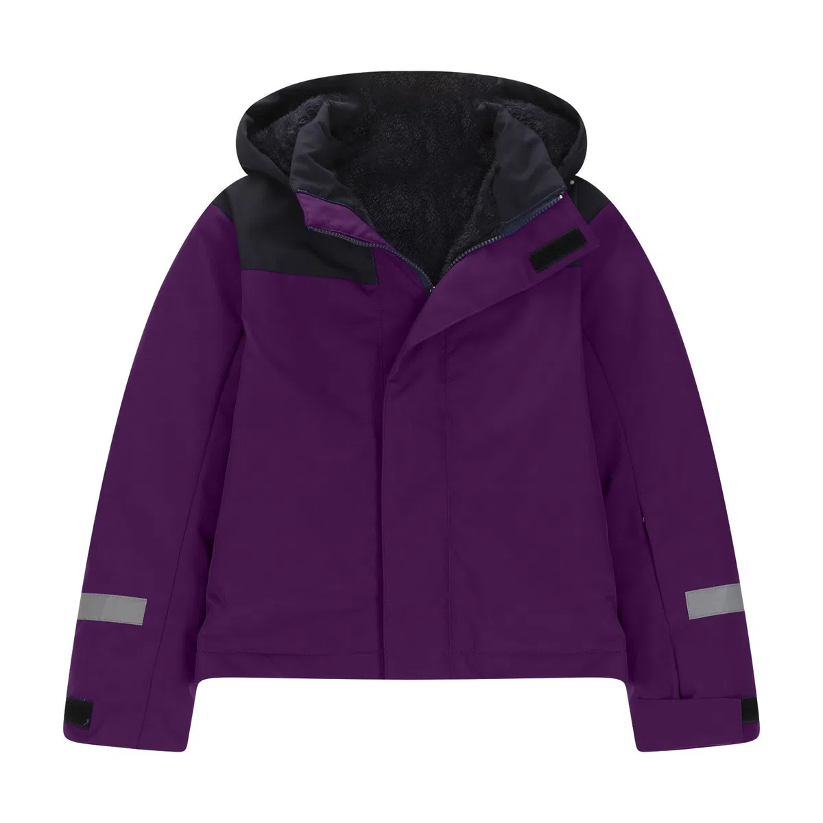 AACH 2025 Kinder Skianzug Jungen mit Kapuze Skioverall Winddichte Wasserdichte Schneeoverall Mädchen Warmer Schneeanzug Dickere Winter Daunenjacke mit Reflektierenden Streifen Skibekleidung