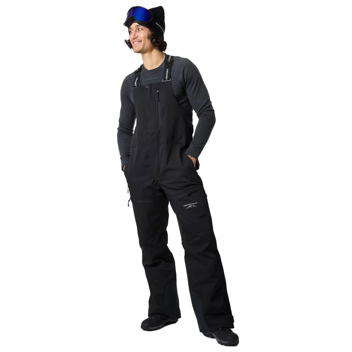 Swedemount Herren St. Anton Bib Pants, Wind- und wasserdichte Skihose mit Hosenträgern,Wassersäule von 8.000 mm und Einer Atmungsaktivität von 3.000 mm/m²/24h, perfekt für die Skipiste