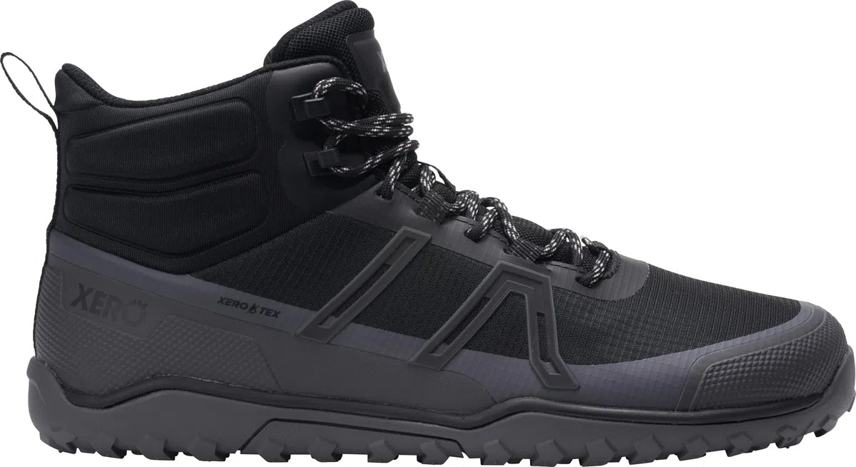 Xero Shoes Mens Scrambler Trail Mid WP Black/Asphalt