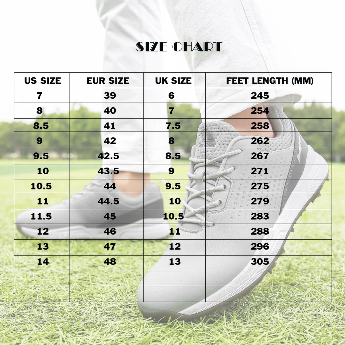 LZQpearl Herren Golfschuhe, rutschfeste, Atmungsaktive Freizeit Golf Sneaker, Klassische, Outdoor Sneaker Spikeless Für Das Golftraining, Golfstiefel Für Alle Jahreszeiten