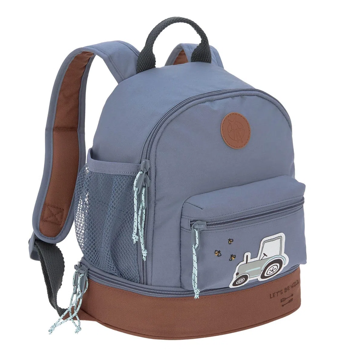 LÄSSIG Kinderrucksack mit Brustgurt Kindergartentasche Kindergartenrucksack 6,5L ab 3 Jahren/Mini Backpack Adventure Tractor