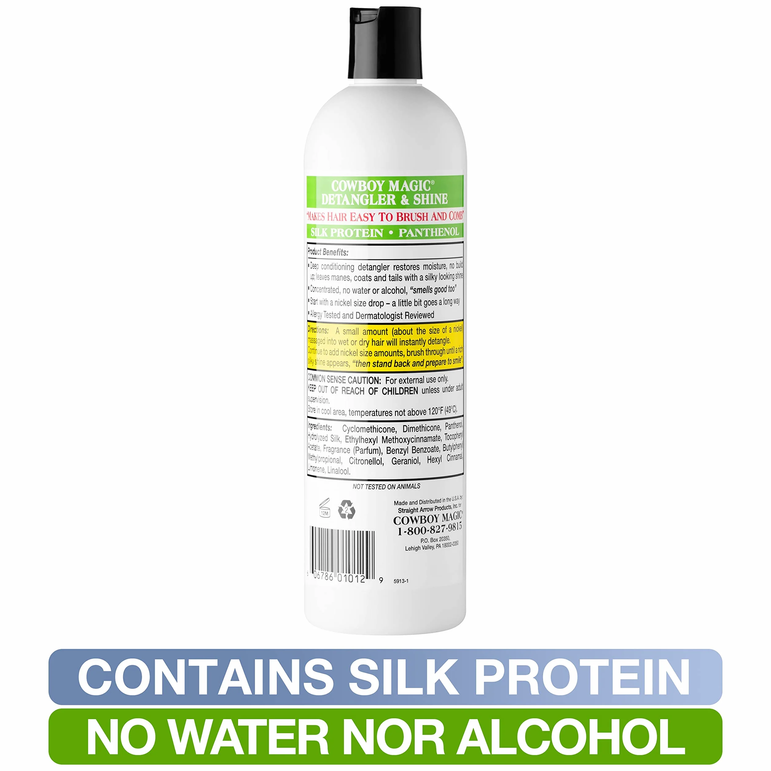 Cowboy Magic Cowboy Magie Detangler und Shine - 16 oz - Clear, Unisex, CBM0007