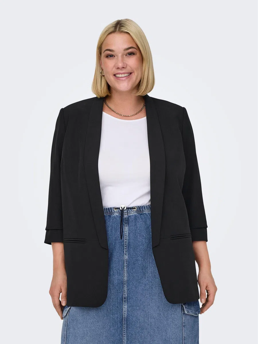 ONLY Carmakoma Damen Carelly 3/4 Life Blazer TLR Noos Jackenblazer (1er Pack)