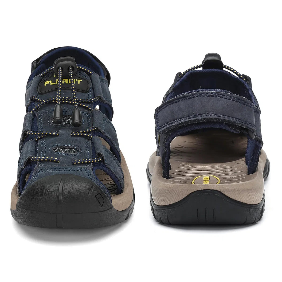 FLARUT Sandalen Herren Outdoorsandalen Sommer Wanderschuhe Trekkingsandalen Leder Strand Wandersandale Laufschuhe Lässige Sneaker Sportsandalen
