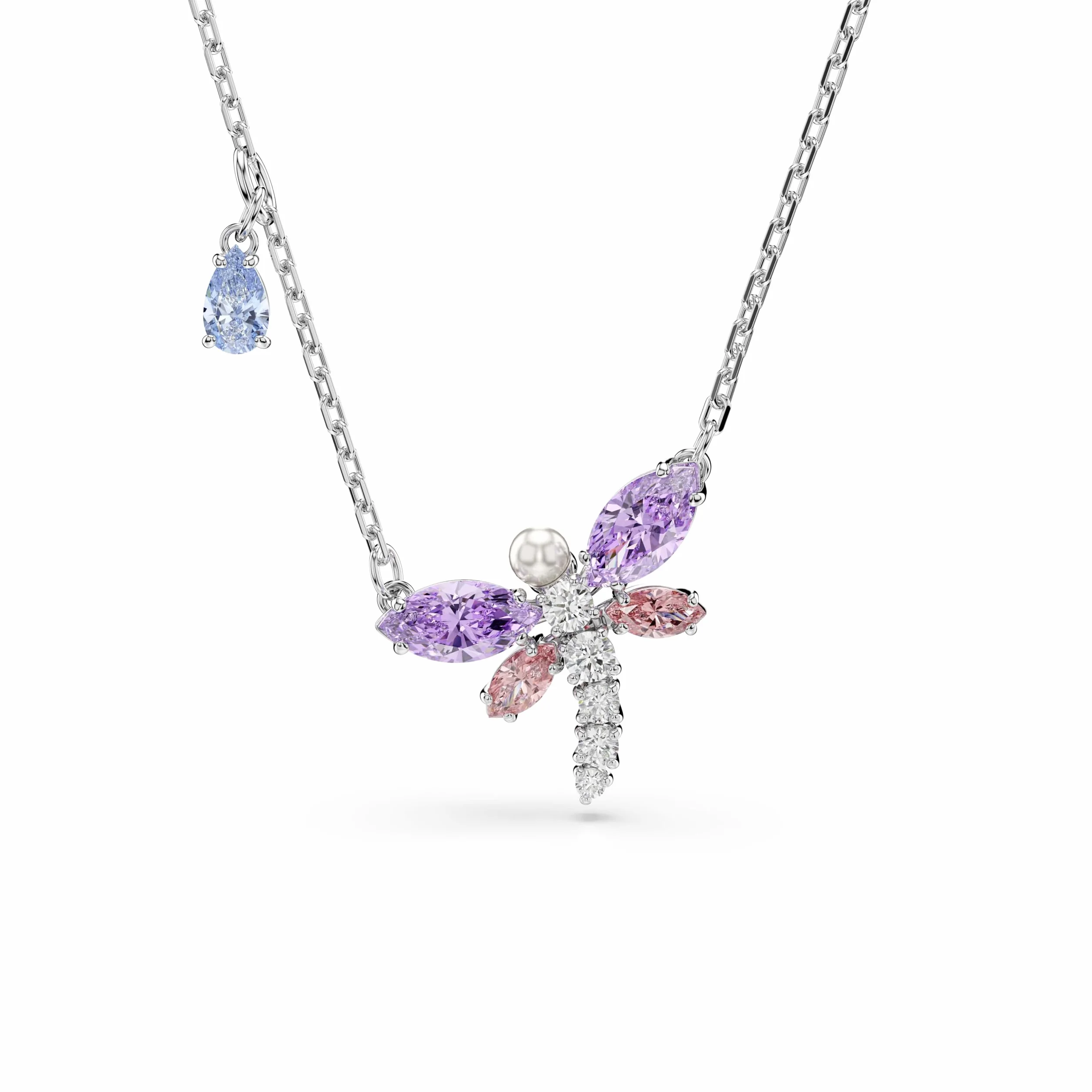 Swarovski Ariana Grande X Swarovski Kollektion, Gemischte Schliffe, Libelle, Rhodiniert