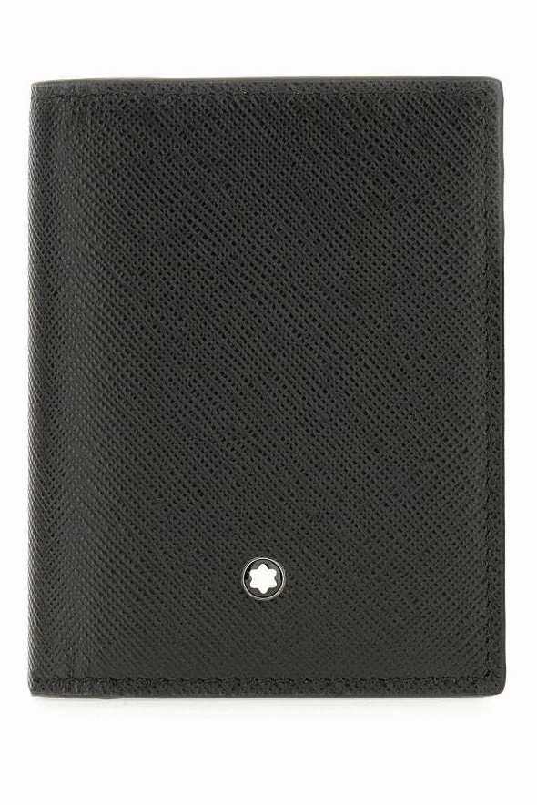 Montblanc MB130322, MB Sartorial Card Holder 4cc BK Unisex, Schwarz