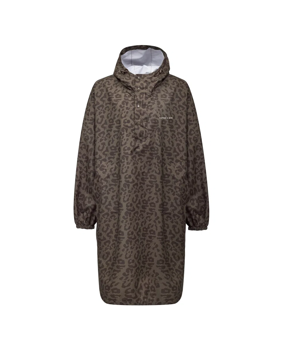 Kapten & Son Rechenponcho All Black, Sandstone, Leo Dark Brown | Regenjacke Unisex