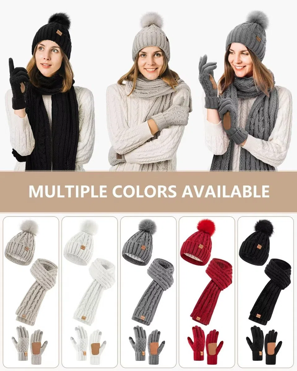 Winuesa Damen Winter-beanie-set Winter-Beanie-Set