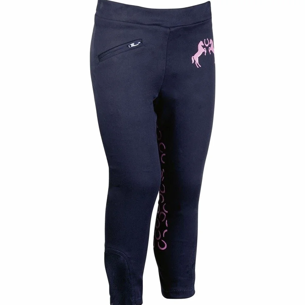 HKM Unisex Kinder Hose Pink Pony