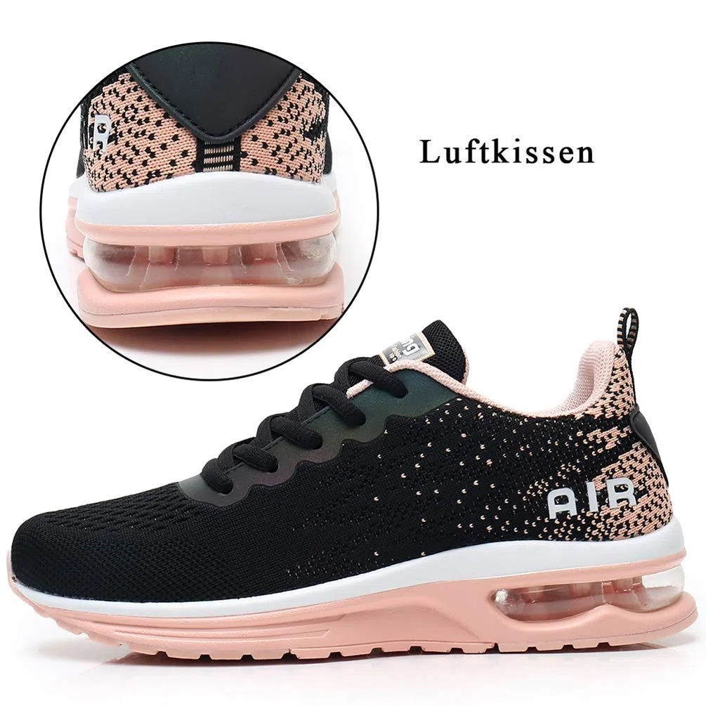 FLARUT Damen Sportschuhe Laufschuhe Herren Turnschuhe Luftpolster Trainers Running Leichte Schuhe Fitness Atmungsaktiv Gym Sneakers