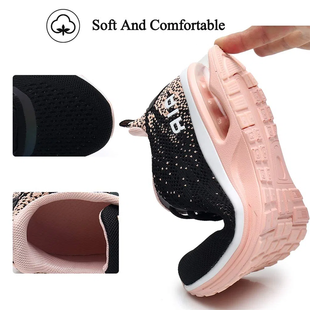 FLARUT Damen Sportschuhe Laufschuhe Herren Turnschuhe Luftpolster Trainers Running Leichte Schuhe Fitness Atmungsaktiv Gym Sneakers
