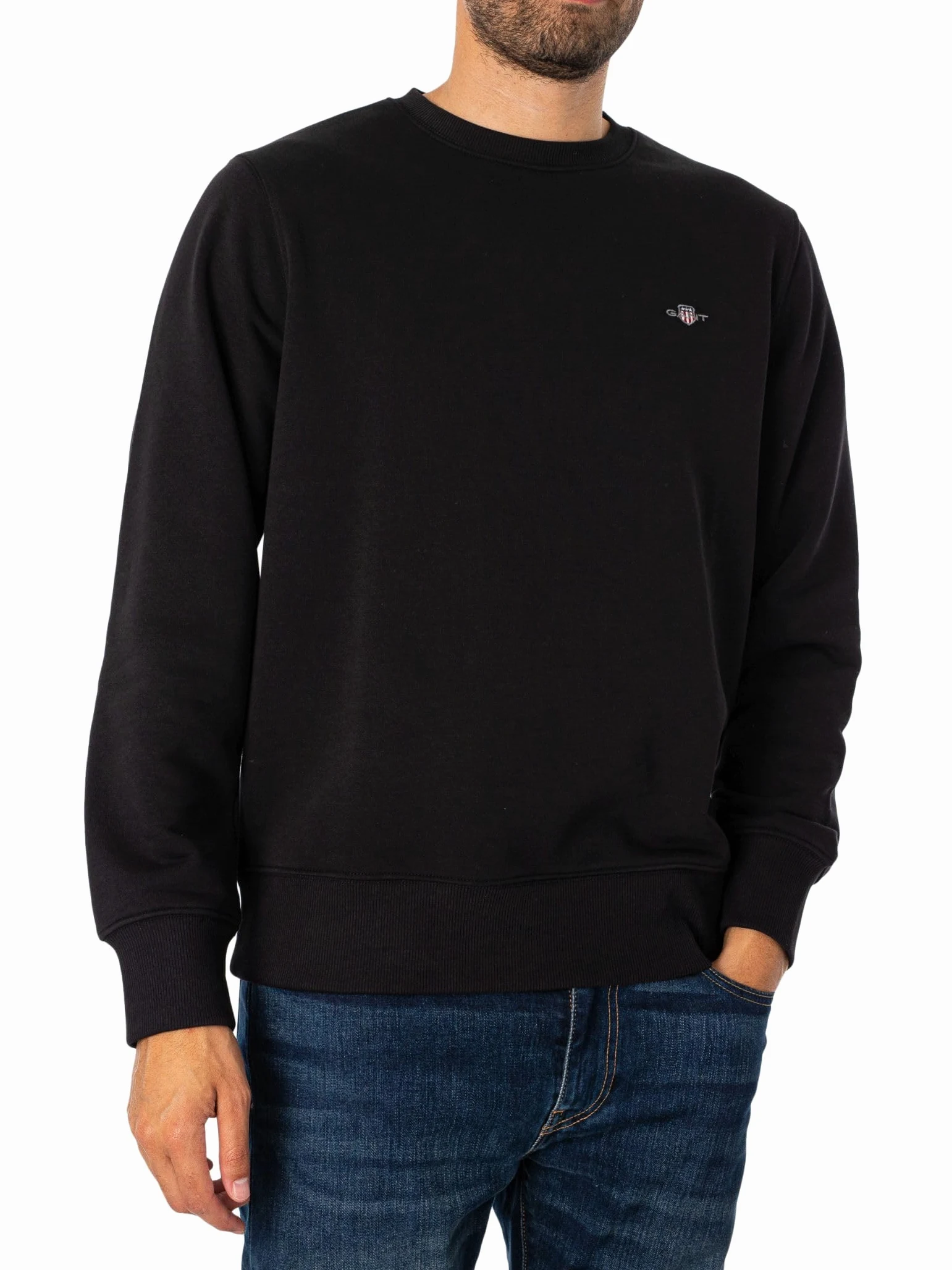 Gant Herren Reg Shield C-Neck Sweat Sweatshirt (1er Pack)