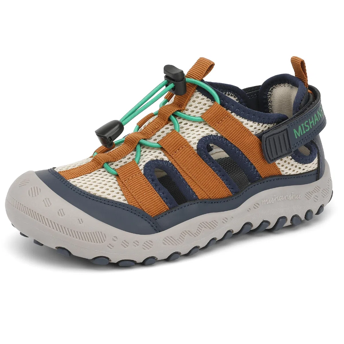 Mishansha Jungen Sandalen Geschlossene Outdoorschuhe Gr.24-38 | Kinder Wandersandalen, Trekking, Sommer, Atmungsaktiv, Rutschfest