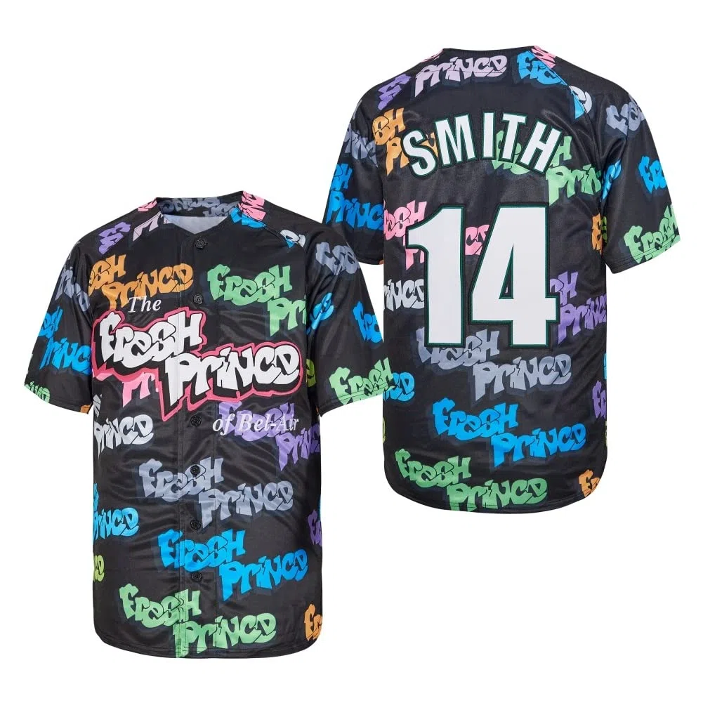 #14 The Fresh Prince of Bel Air Academy Baseball Trikot für Herren