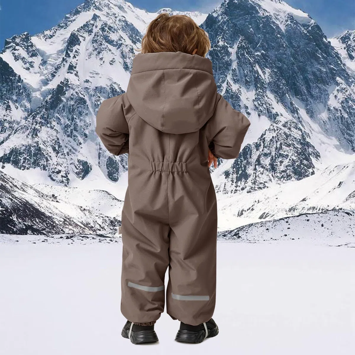 Generisch Schneeanzug Mädchen Jungen Skioverall Winter Warme Skianzug Kinder Plüschfutter Gefüttert Fleece Schneeanzug Winddichter Outdoor Sport Overall Schneeoverall Skibekleidung