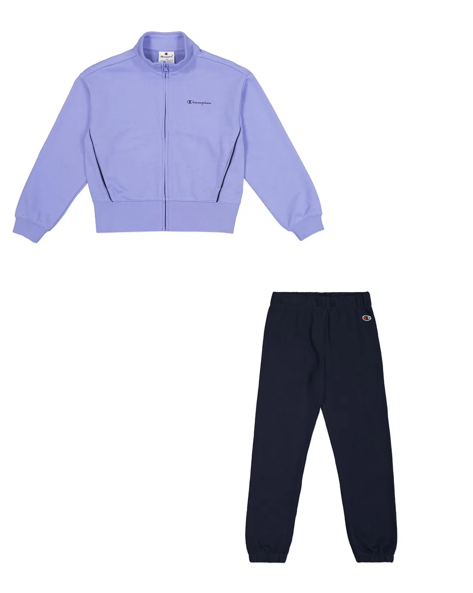 Champion Mädchen Legacy Girl - Full Zip Sweatsuit Elastic Cuff Sweatsuit (2er Pack)