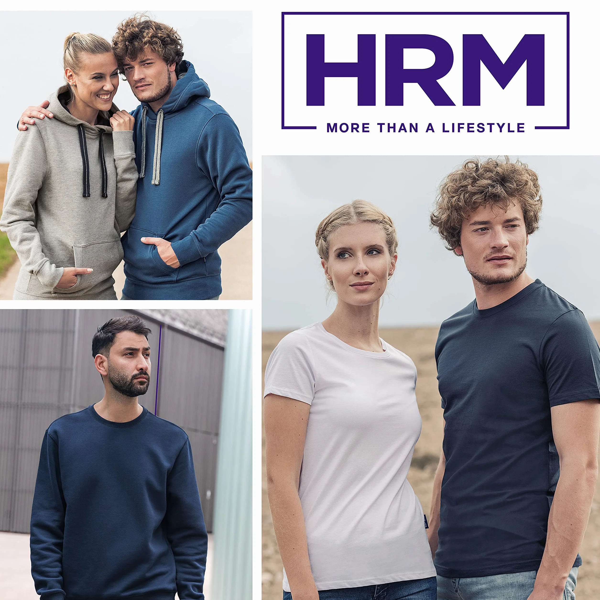 HRM Damen Hooded Jacket I Premium Kapuzenjacke Damen mit Kontrast-Innenfutter I Basic Hoodie mit Reißverschluss I Zip Hoodie I Hochwertige & nachhaltige Damen-Oberteile