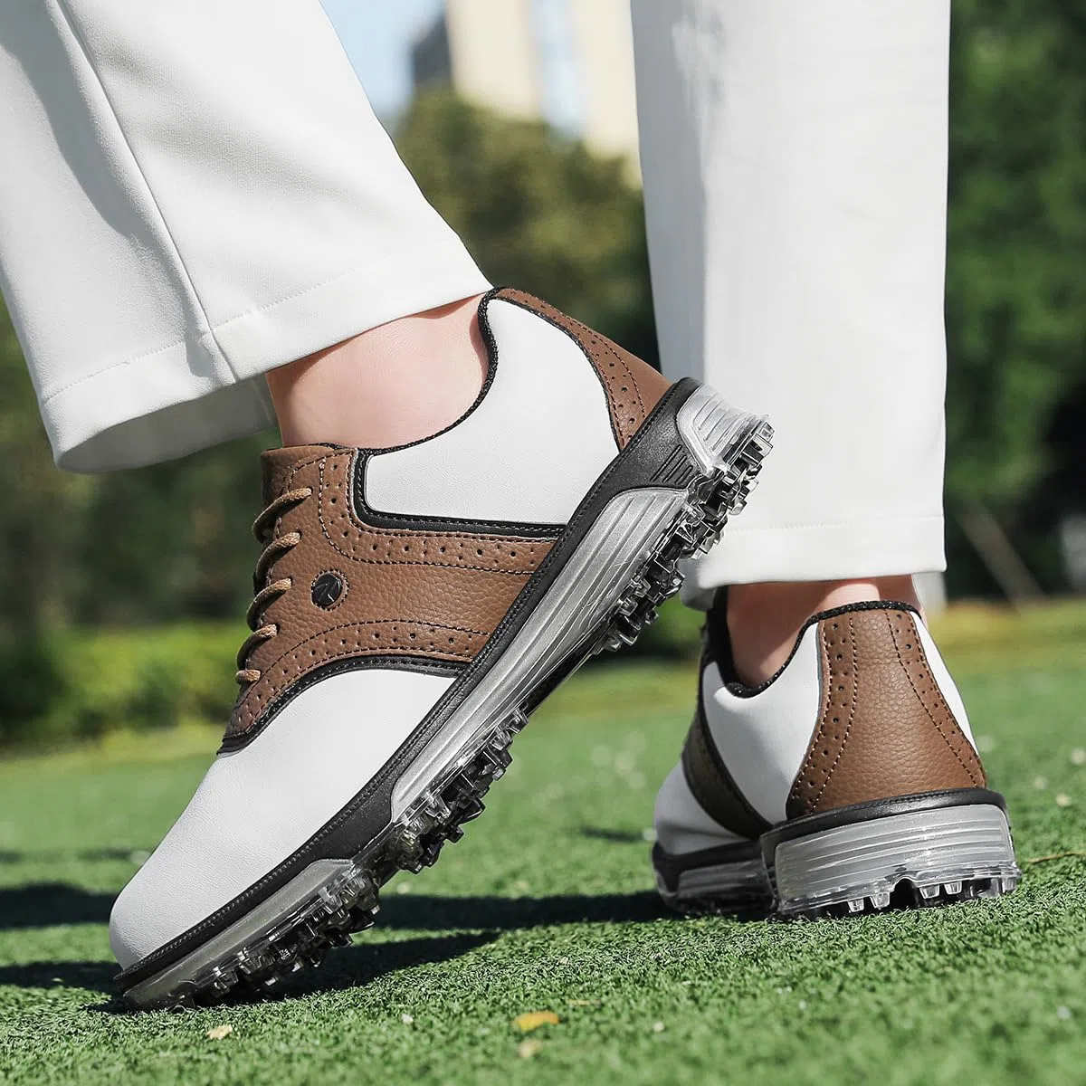 ULTIANT Golfschuhe Herren Wasserdicht Spikeless Klassisch Bequem Sneakers für Golfschuh Trainingsschuh