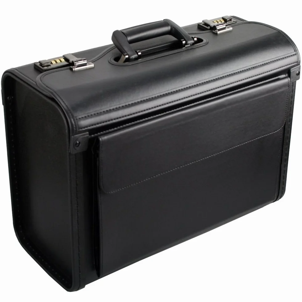 D&N Business Line Pilotenkoffer, 46 cm, 29L, Schwarz