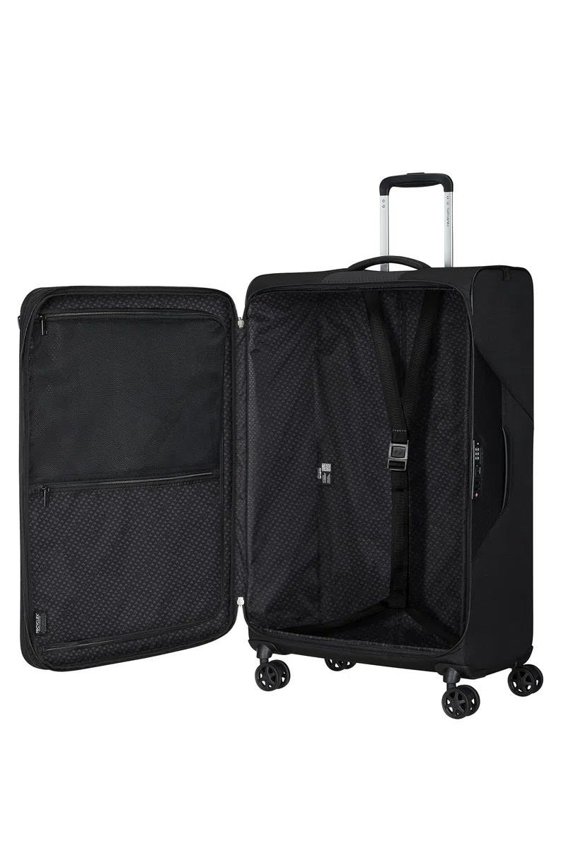 Samsonite Litebeam - Spinner L, Erweiterbar Koffer, 77 cm, 103/111 L, Schwarz (Black)