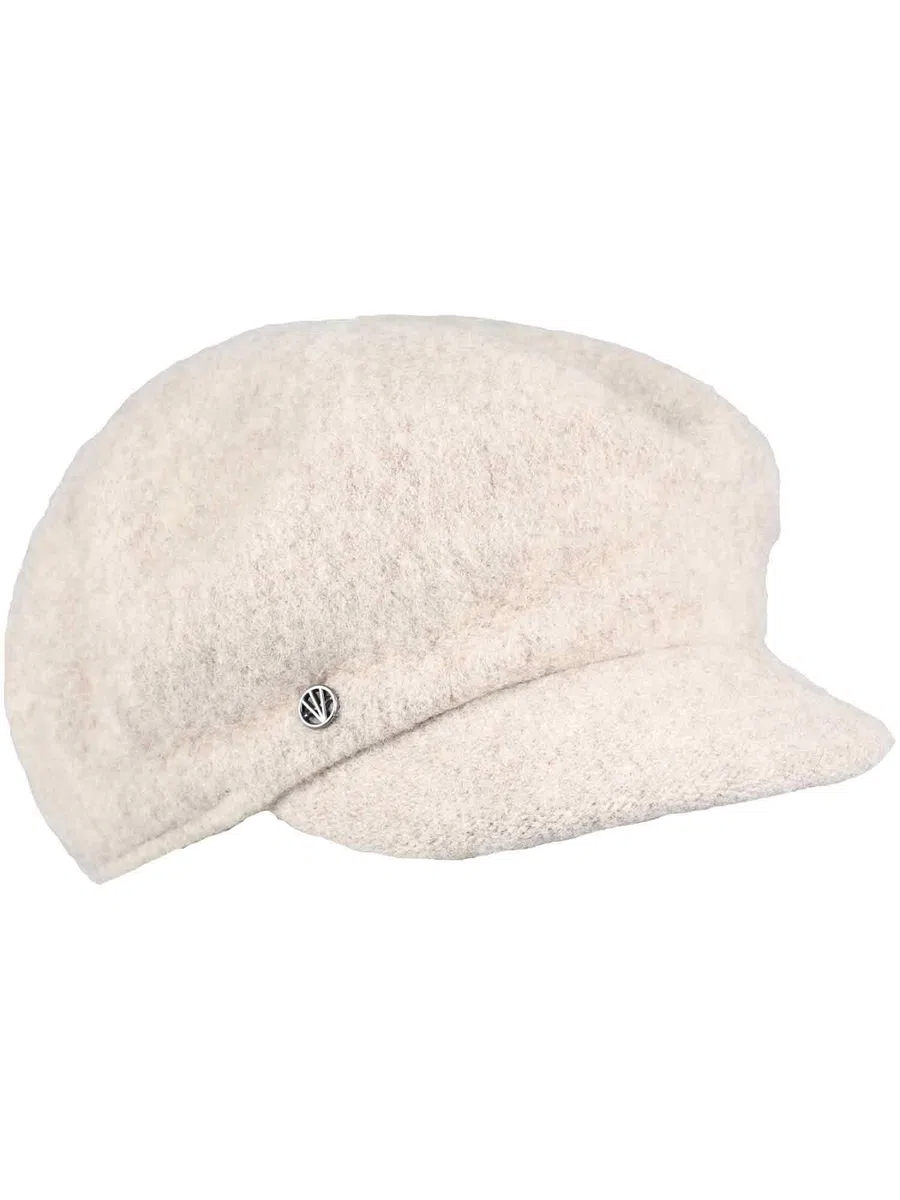LOEVENICH Baker Boy Kappe | Einfarbig | 100% Wolle | OneSize | Damen | Warmer Style für den Alltag
