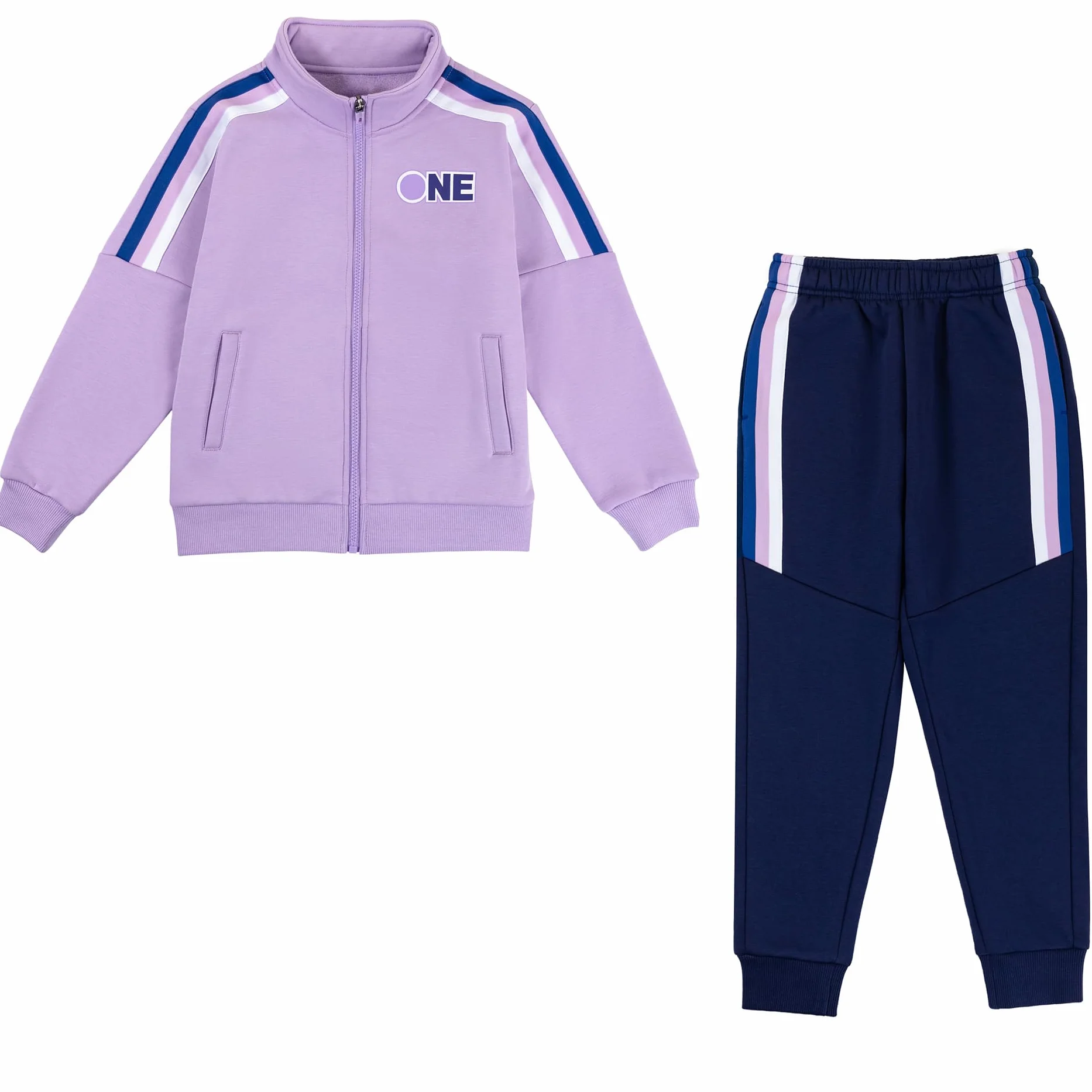 Mädchen Trainingsanzug 2tlg Kinder Jogginganzug Sportanzug Zweiteiliges Bekleidungsset Freizeit Jacke und Hose Sportswear Jogger Set für Kinder (4–15 Jahre)