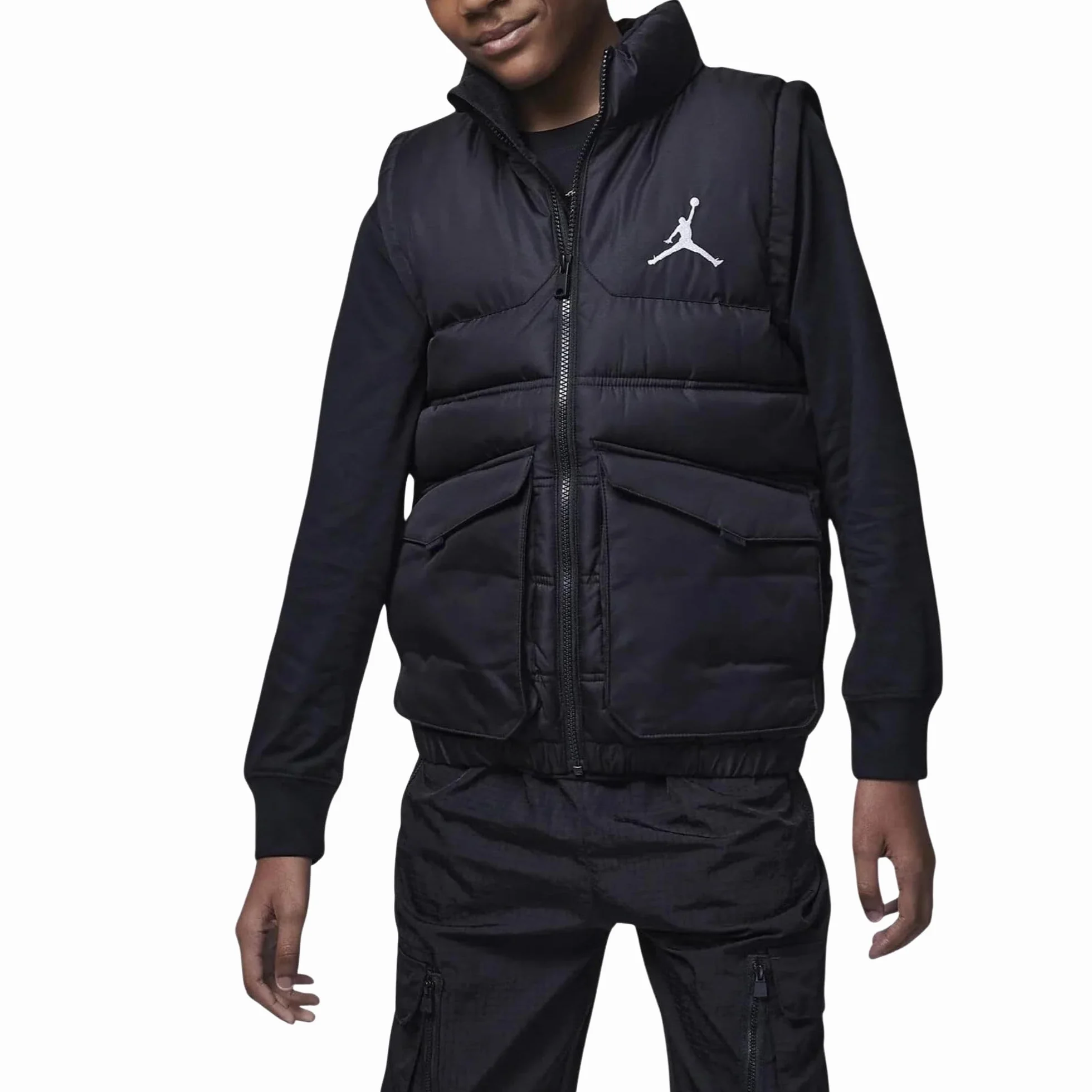 Nike Jordan Puffer Filled Jr, Schwarz, 12 Jahre
