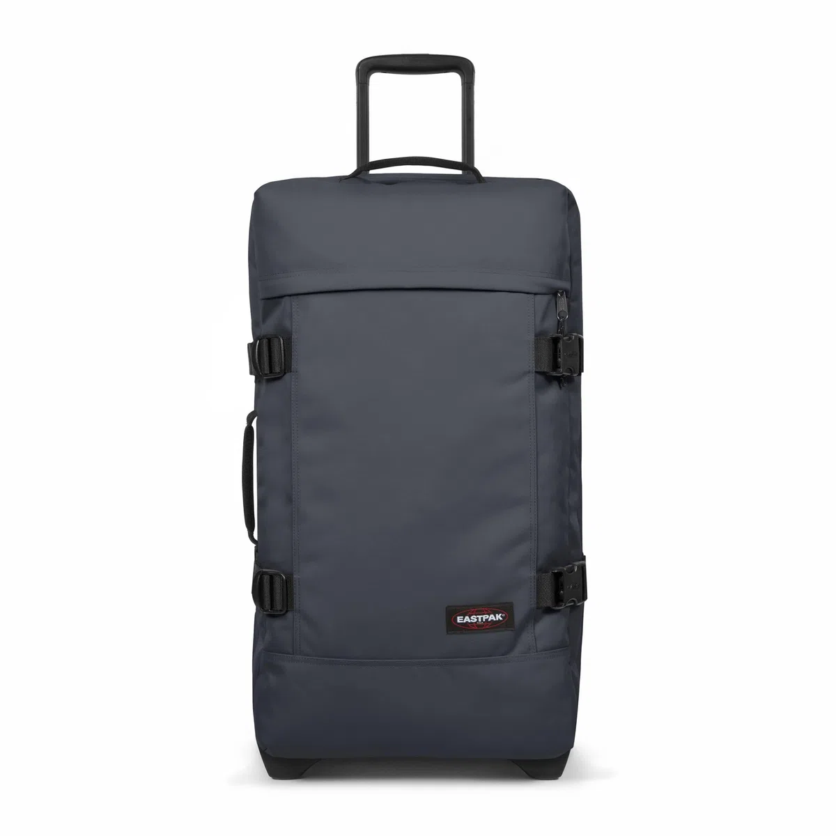 Eastpak Tranverz M Koffer 78L (67 x 35,5 x 30 cm), mittelgroßer Reisekoffer mit Rollen, leichtes Gepäck mit 2 Fächern, Teleskopgriff & TSA-Schloss - BLUE DOWNTOWN