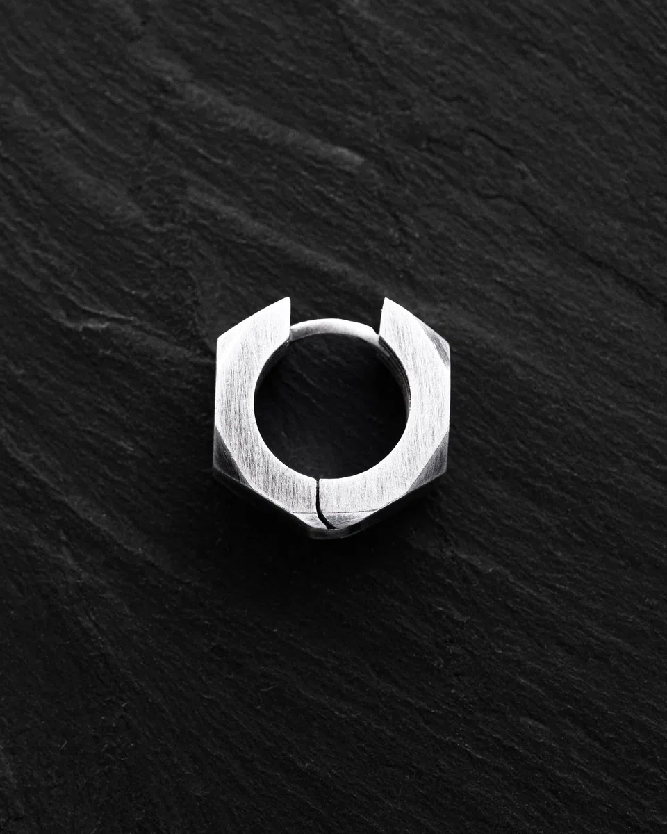 Handgefertigt Ohrringe Silber 925 – Kleine Creolen Wikinger Ohrring für Herren Damen – Ausgefallene Schmuck Geschenk für Frauen Männer