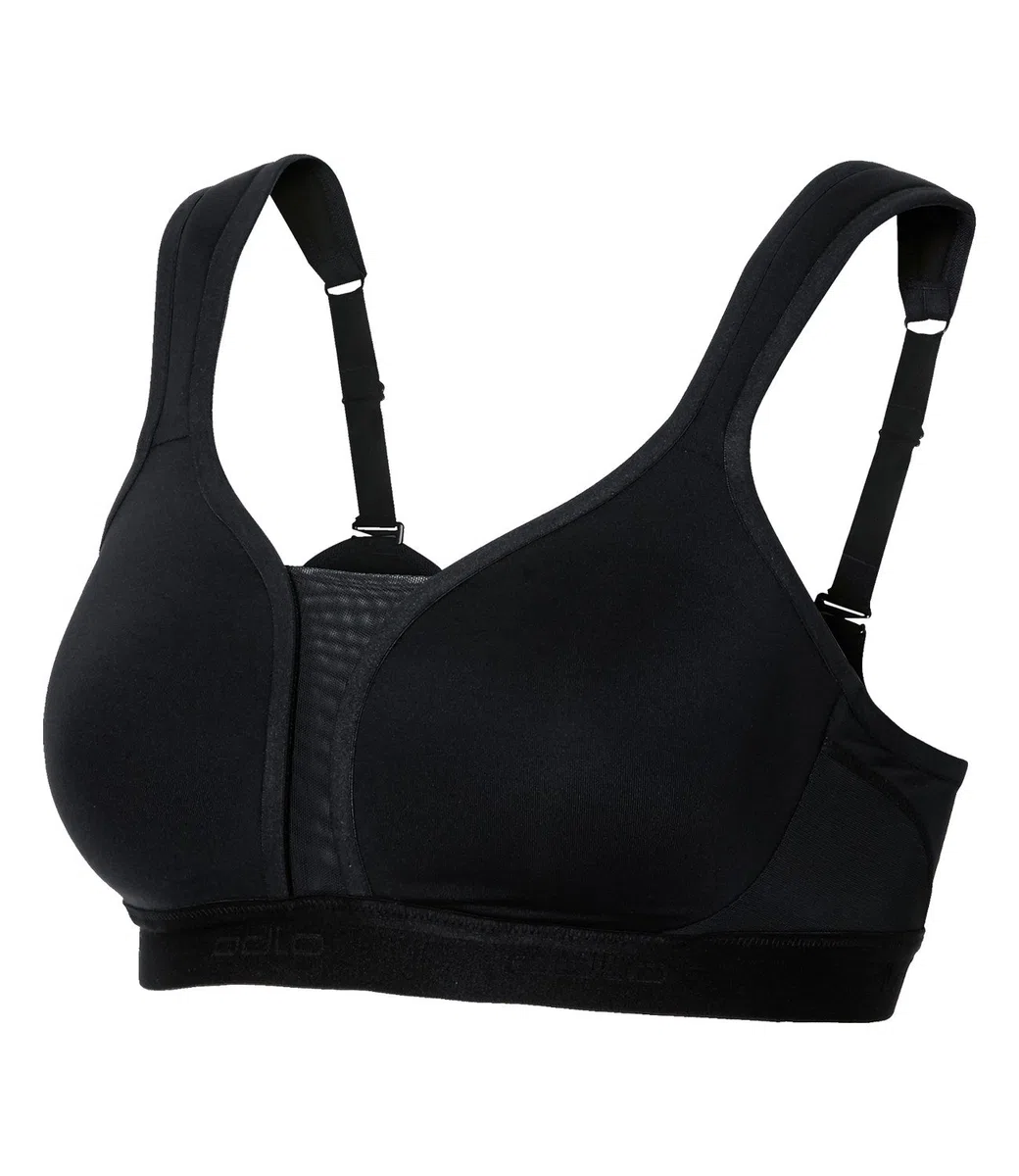 Odlo Sport BH Padded High I Sport BH Damen Starker Halt I Sports Bra Gepolstert High Support