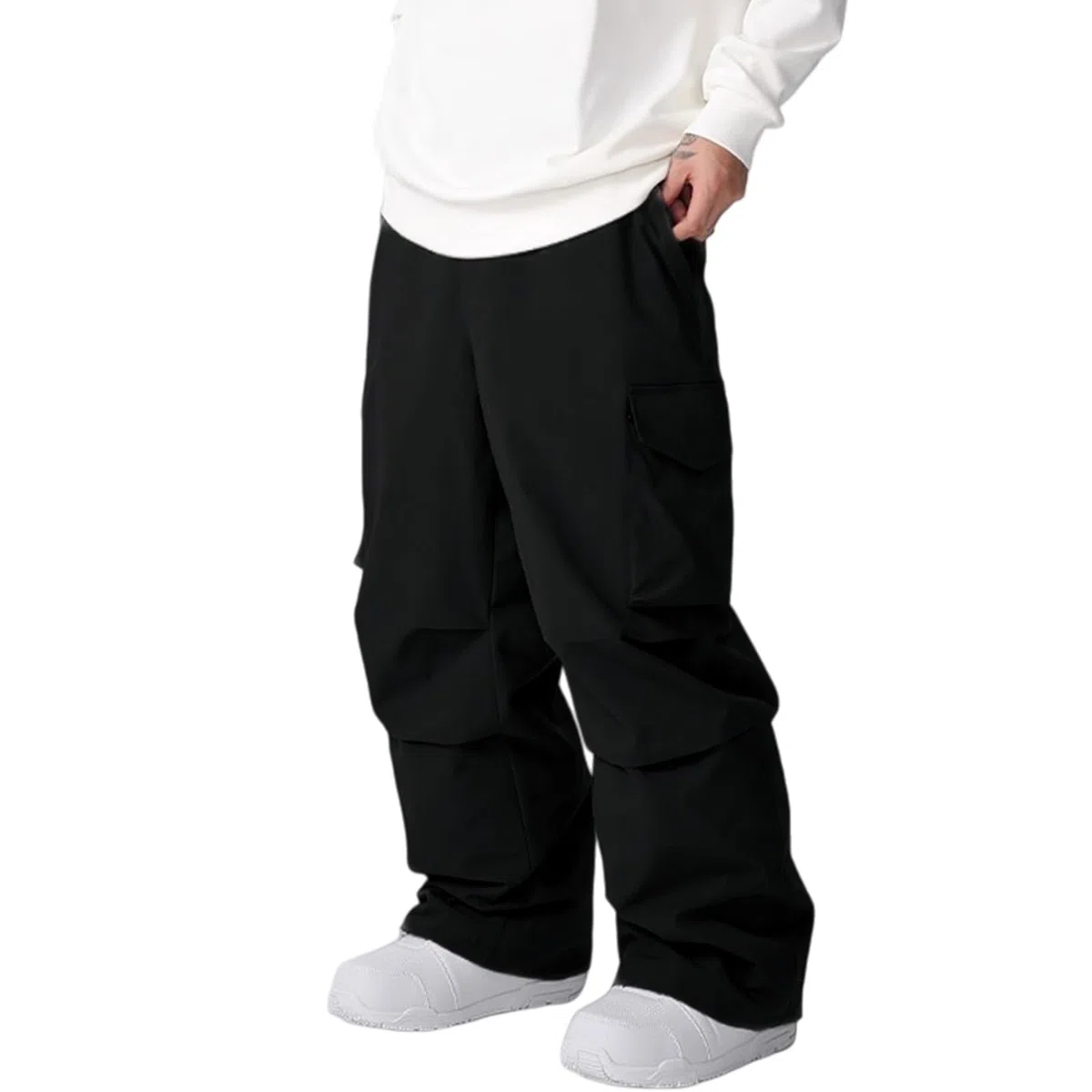 ALSOGO Herren Damen Skihosen Baggy Snowboardhose Isoliert Oversize Schneehose Skihose für Outdoor- Wasserdicht Winddicht Atmungsaktiv