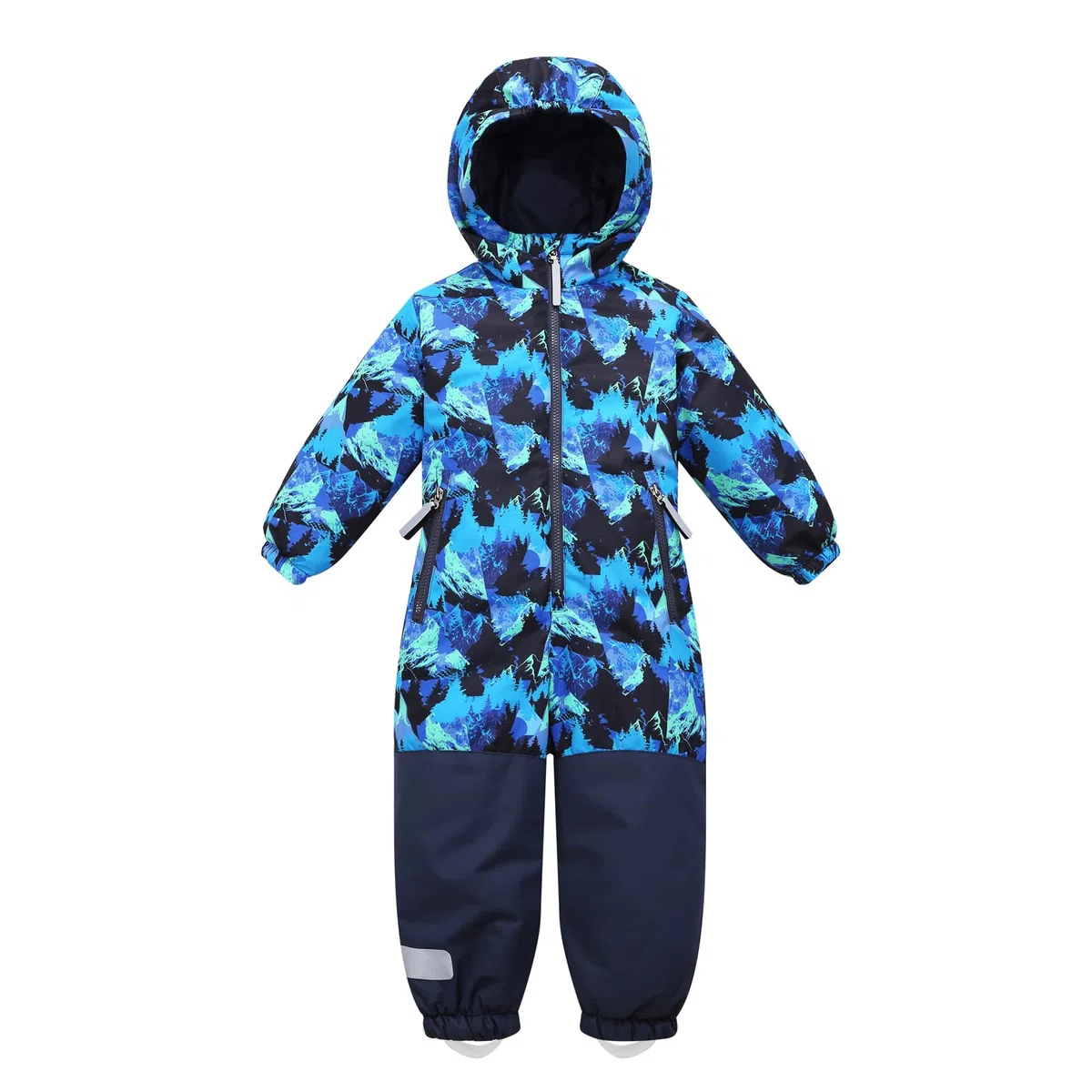 Owntop Schneeanzug Kinder Unisex, Schneeoverall Mädchen Jungen, Winddicht Wasserdicht Skianzug mit Kapuze Reißverschluss 98-122