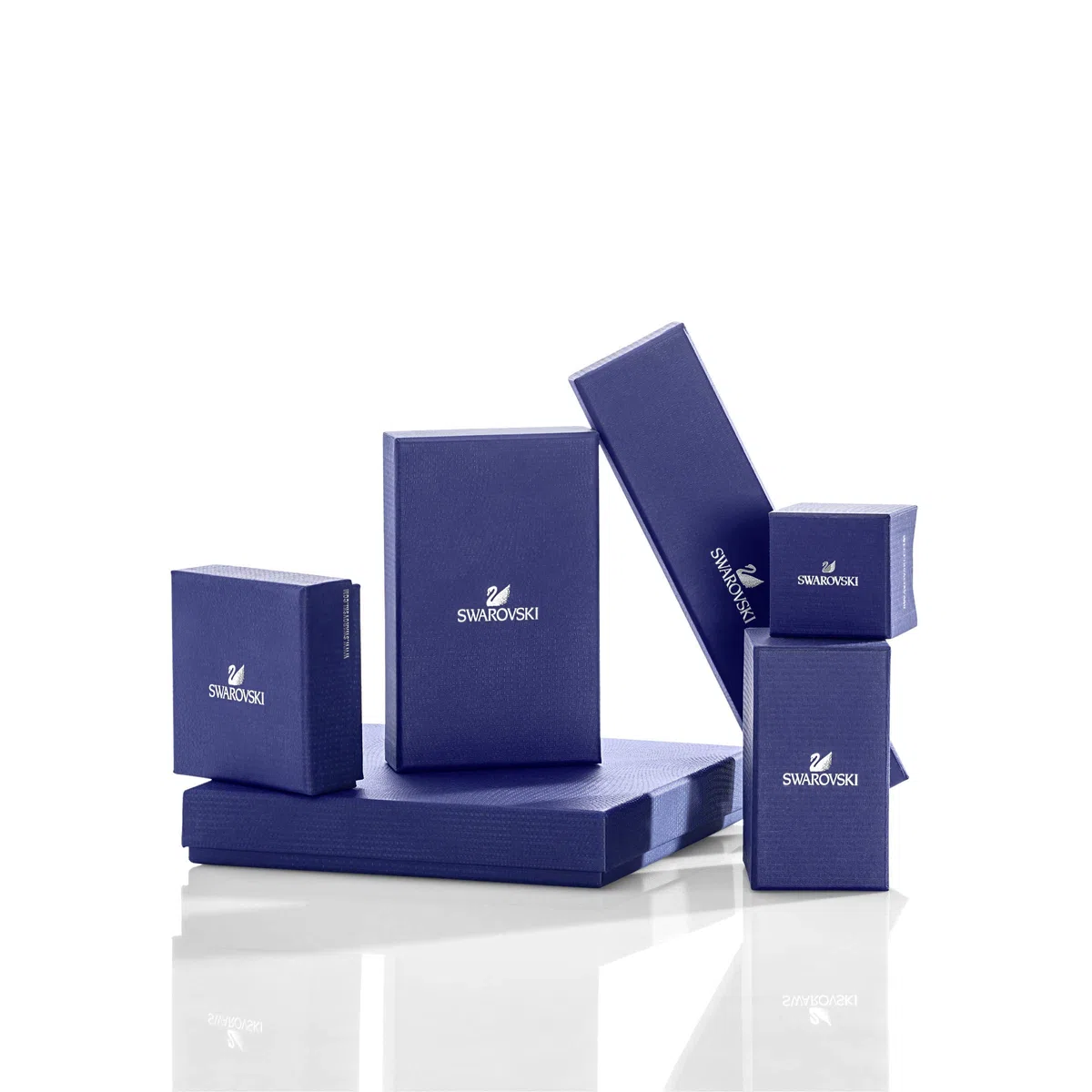 Swarovski Stilla Attract Set, Tropfenschliff, Weiß, Rhodiniert