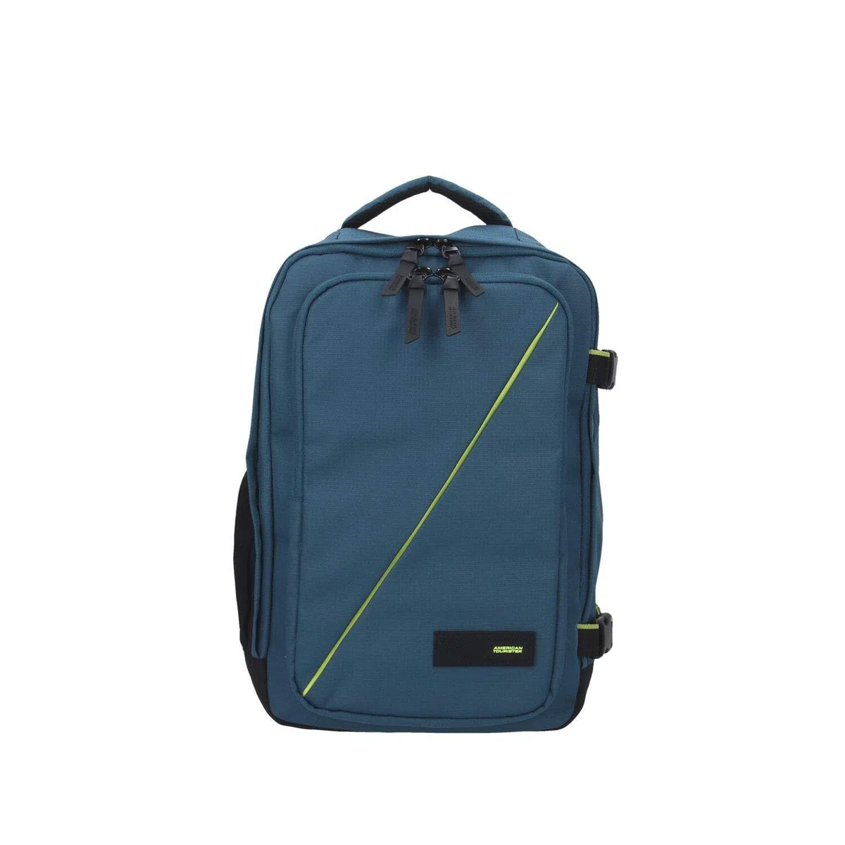 American Tourister Take2Cabin - Ryanair Kabinentasche 25 x 20 x 40 cm, 24 l, 0,40 kg, Handgepäck, Flugzeug-Rucksack S Untersitz, Blau (Harbor Blue)