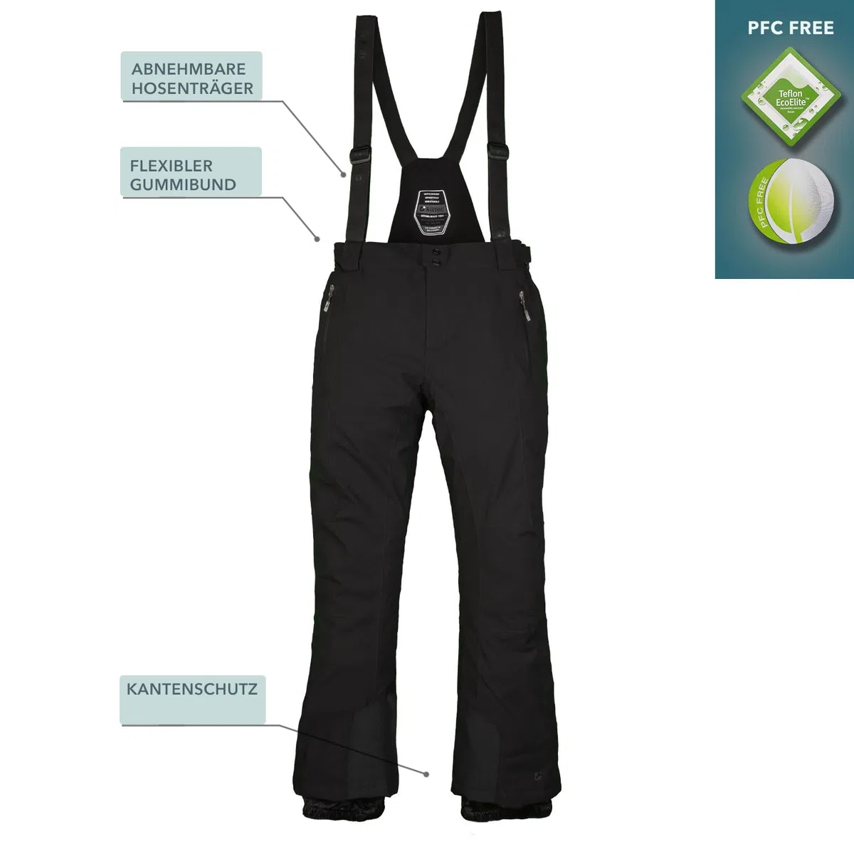 Killtec Herren Skianzug 2-tlg. Skijacke und Skihose - winddicht, wasserdicht mit 10.000mm Wassersäule, atmungsaktiv