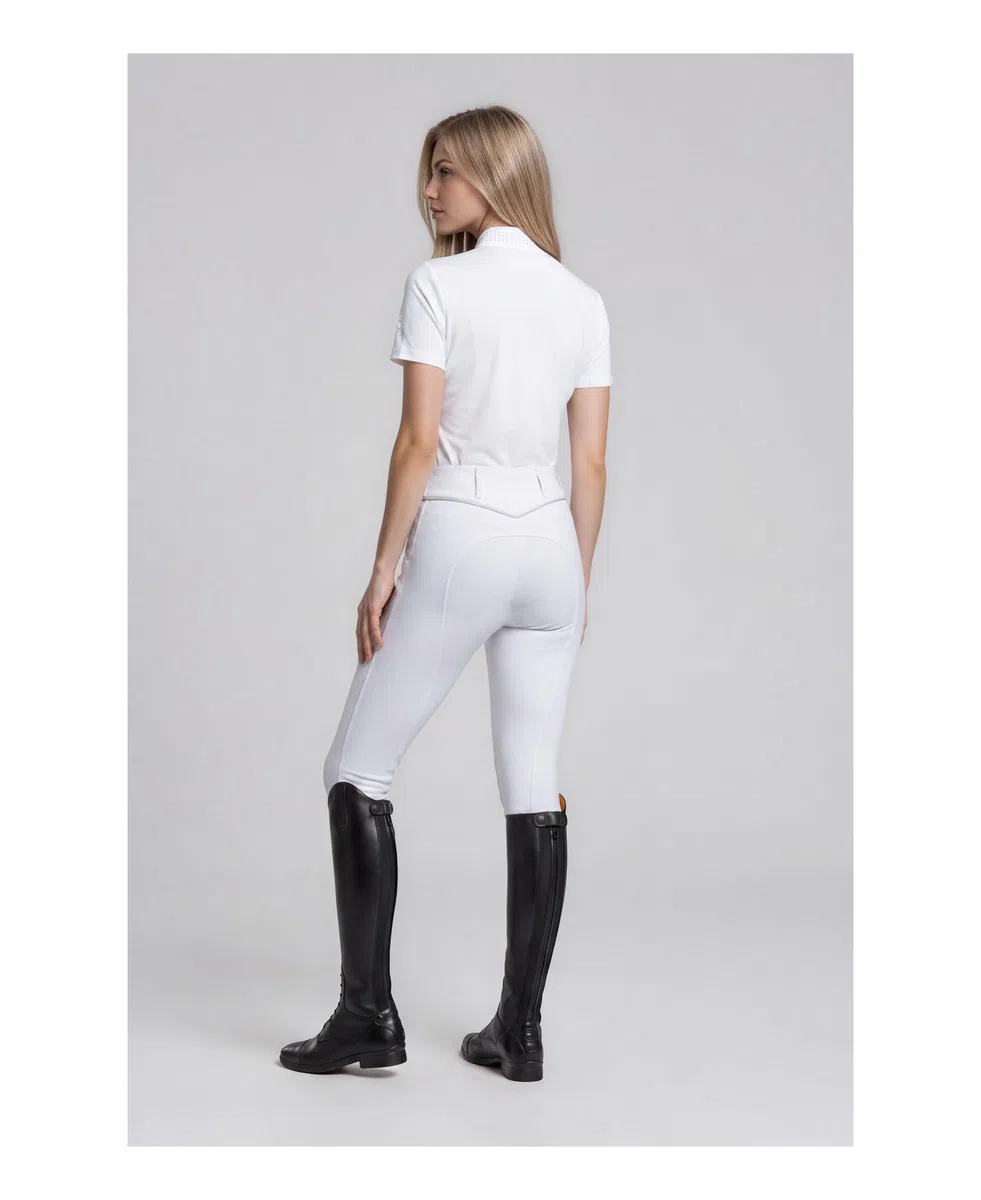Damen Turniershirt München Kurzarm, leichtes und atmungsaktives Reitshirt für Turnier und Training im Sommer