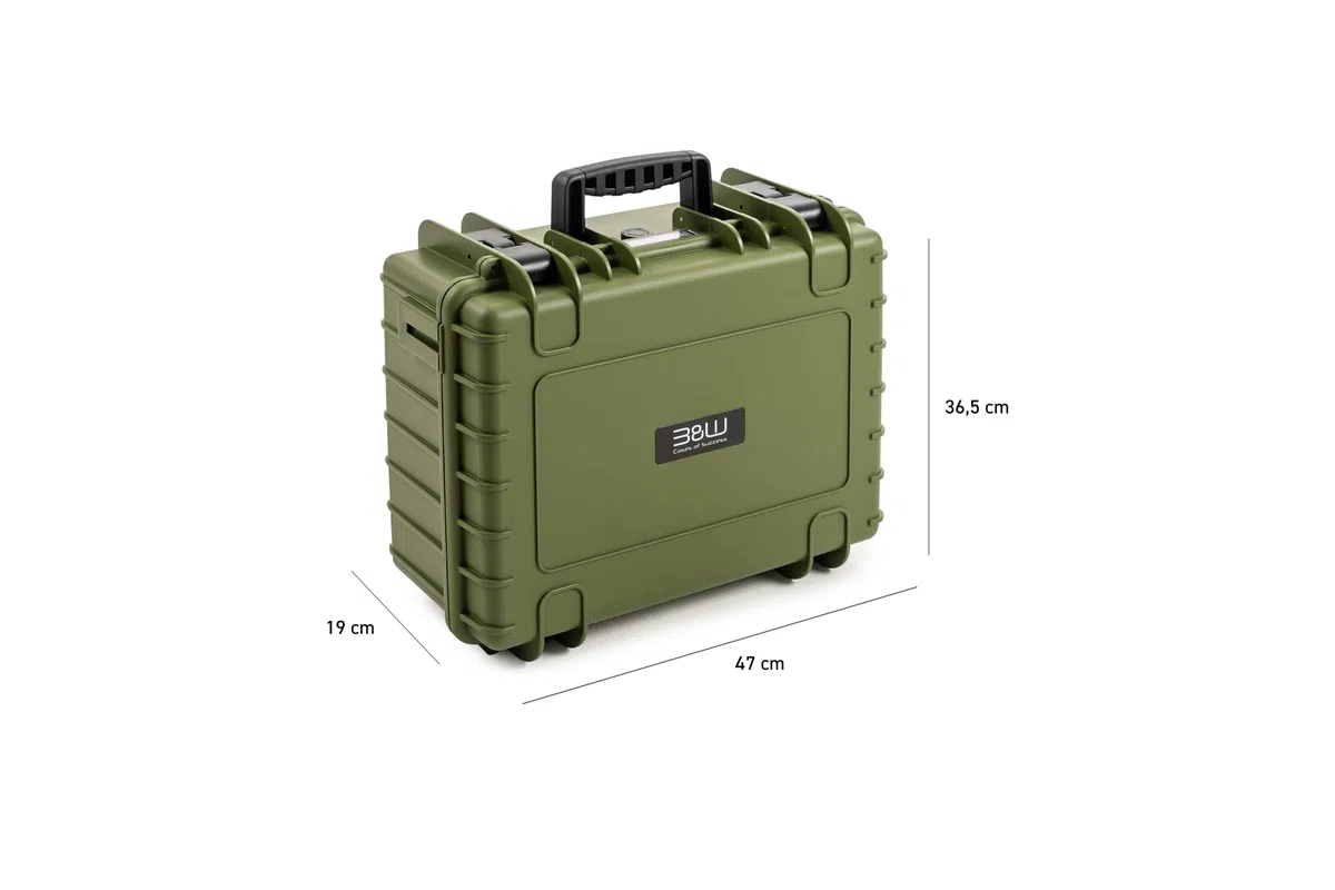 B&W International Transportkoffer Outdoor 5000 (PP.221) – für DJI Mavic 4 Pro – Wasserdicht (IP67), staubdicht, schlagfest, extrem robust