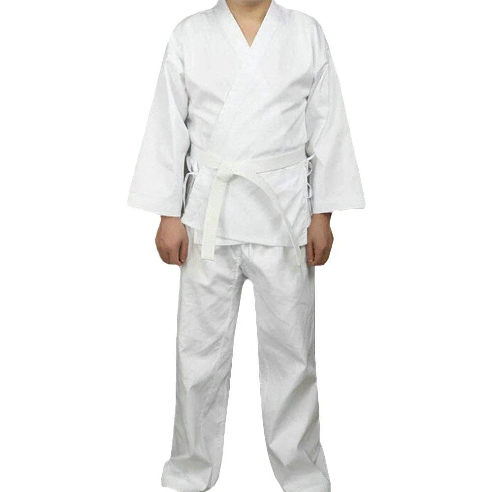 G-LIKE Karate Judo Anzug Kleidung - Kampfkunst Judogi Aikido Keikogi Jiu Jitsu Taekwondo Bando Kung Fu Outfit Training Uniform Kostüm Set Jacke Hose Freier Gürtel für Männer Frauen Kinder